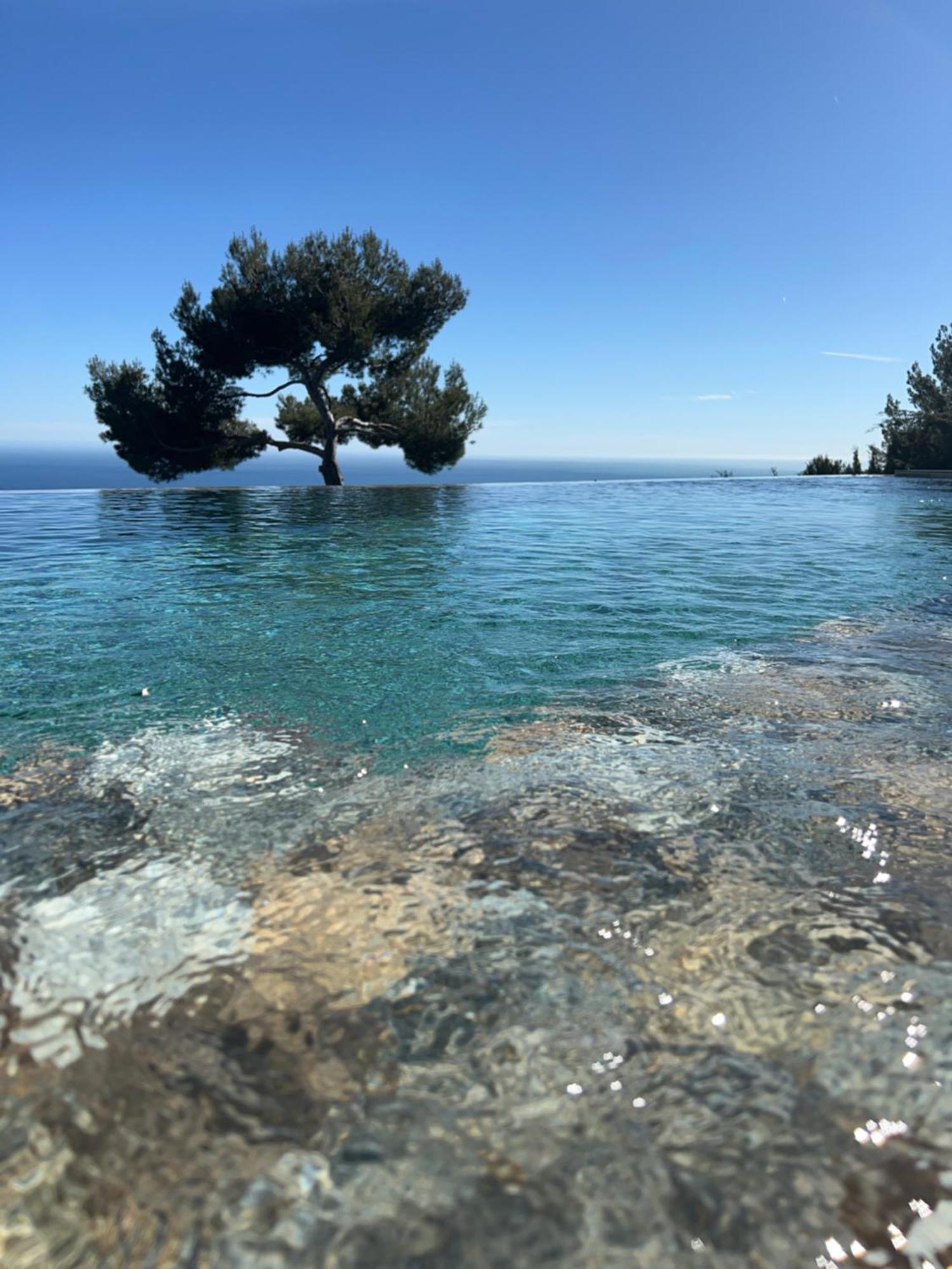 Eze - Appartement Dans Bas De Villa Avec Piscine Pres De Monaco Bagian luar foto